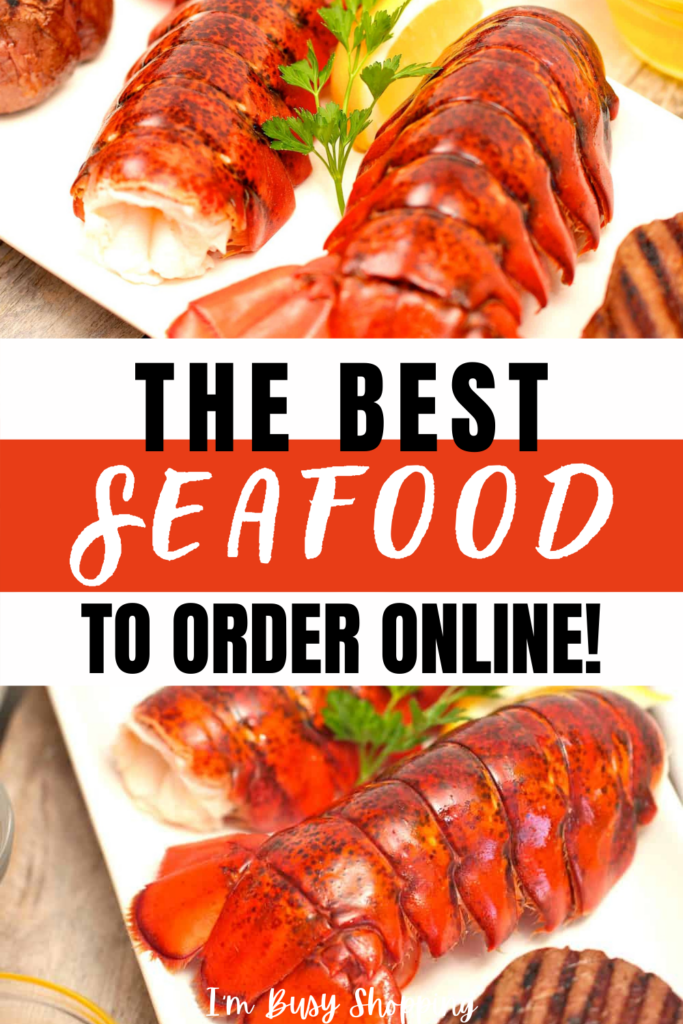Pin showing the title The Best Seafood to Order Online