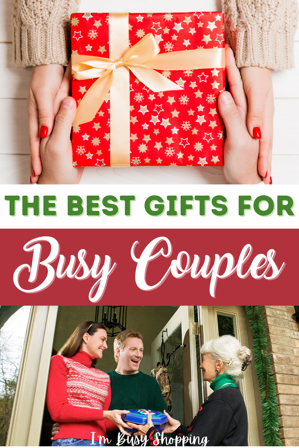 Pin showing the best Gifts for Busy Couples