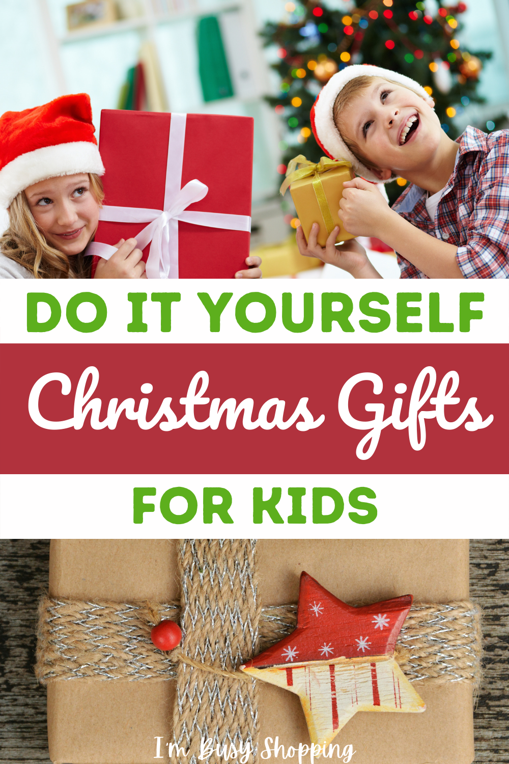 Pin showing DIY Christmas Gifts for Kids