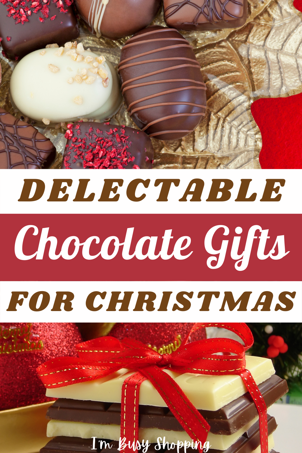 Pin showing Delectable Gifts for Christmas