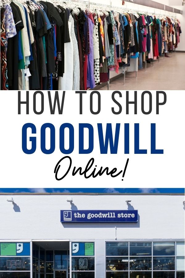 If you didn’t know, you can shop at Goodwill online! They have a shopping Goodwill online store that functions a lot like eBay. 